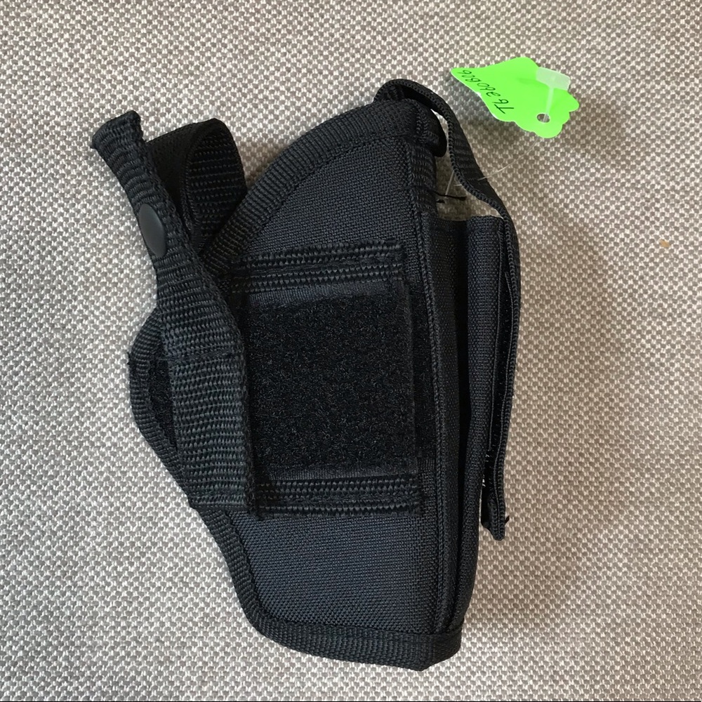 Black Ambidextrous Belt Holster with pouch Size 06